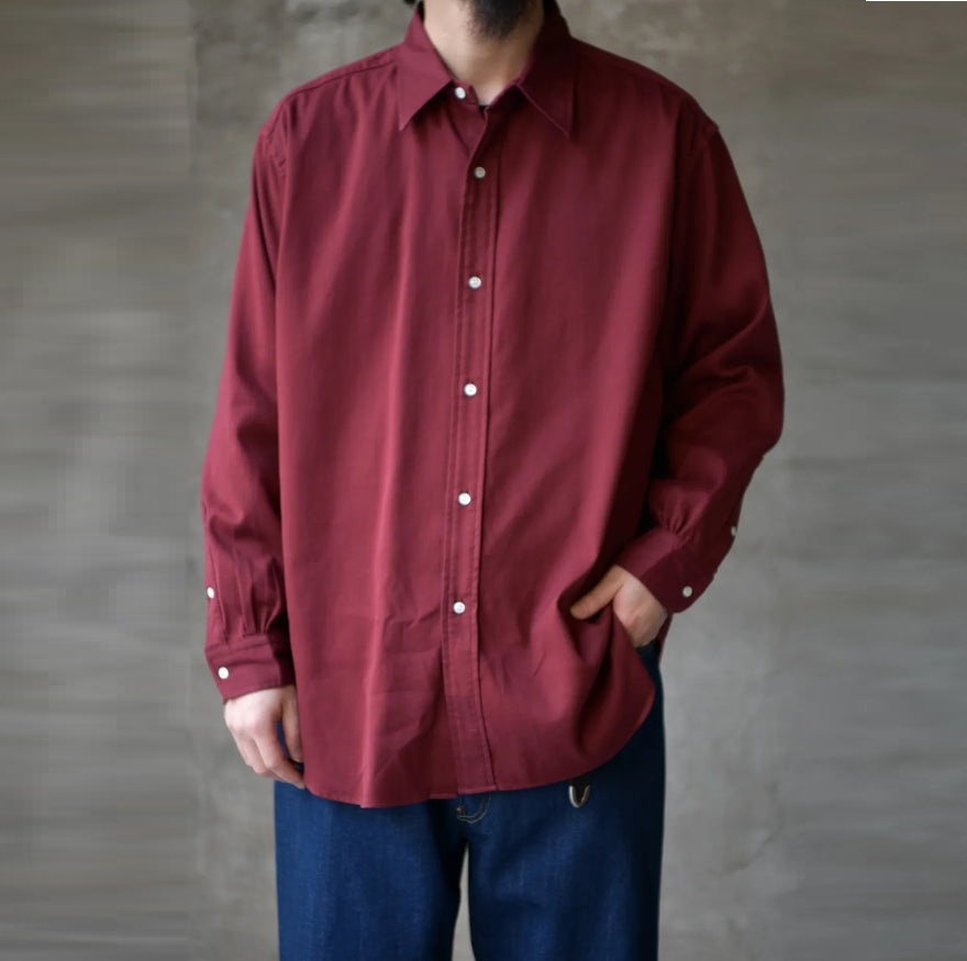 12/27 RELEASE: A.PRESSE 2026 DOUBLE WEAVE TWILL REGULAR COLLAR SHIRTS (26SAP-02-05) - PRE ORDER ITEM (預訂中)