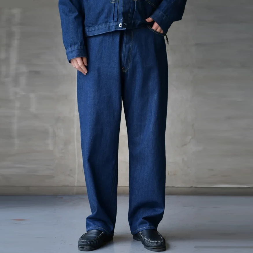 12/27 RELEASE: A.PRESSE 2026 NO,22 WASHED WIDE DENIM PANTS - ONE WASH PRE ORDER ITEM (預訂中)