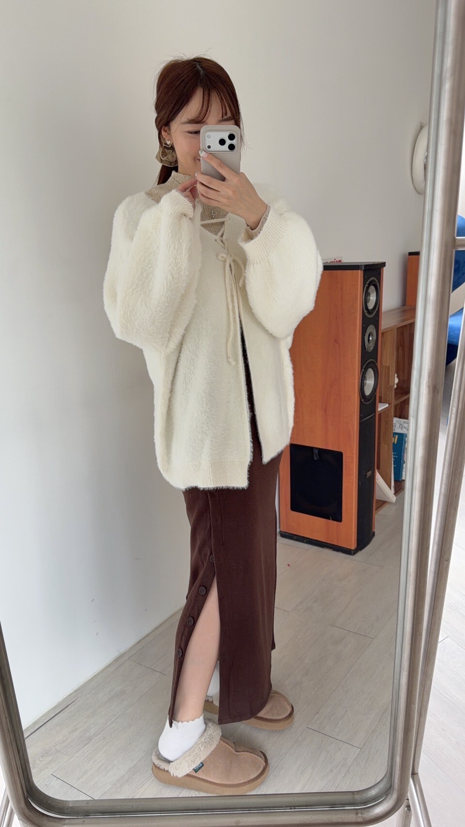 軟糯感長版罩衫 4colors