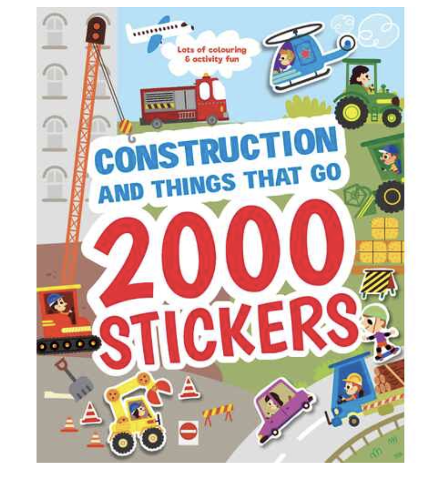 2000 Stickers - Construction & Things that Go