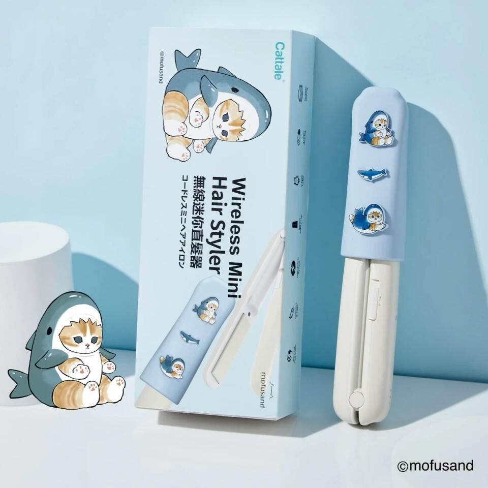 mofusand 無線迷你直髮夾