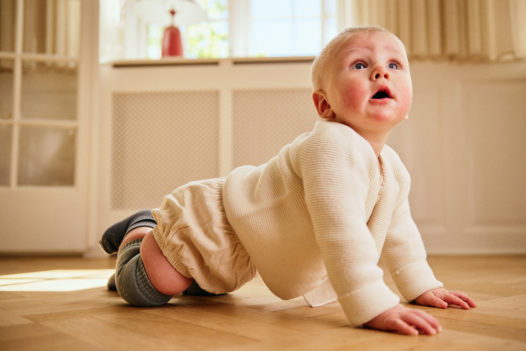 竹纖維防滑襪 - Stone Blue