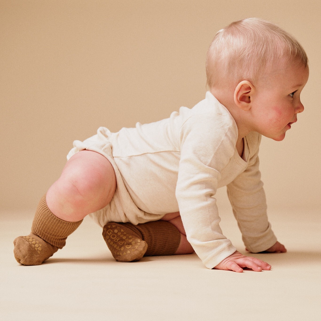 丹麥GoBabyGo 竹纖維防滑襪 - Apple Cinnamon