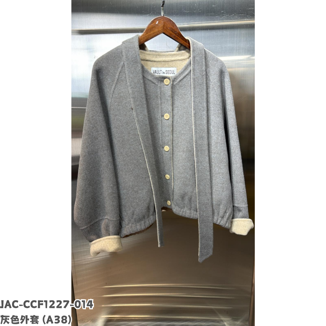 JAC-CCF1227-014 灰色外套 (A38)