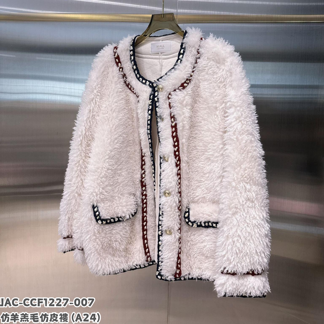 JAC-CCF1227-007 仿羊羔毛仿皮褸 (A24)