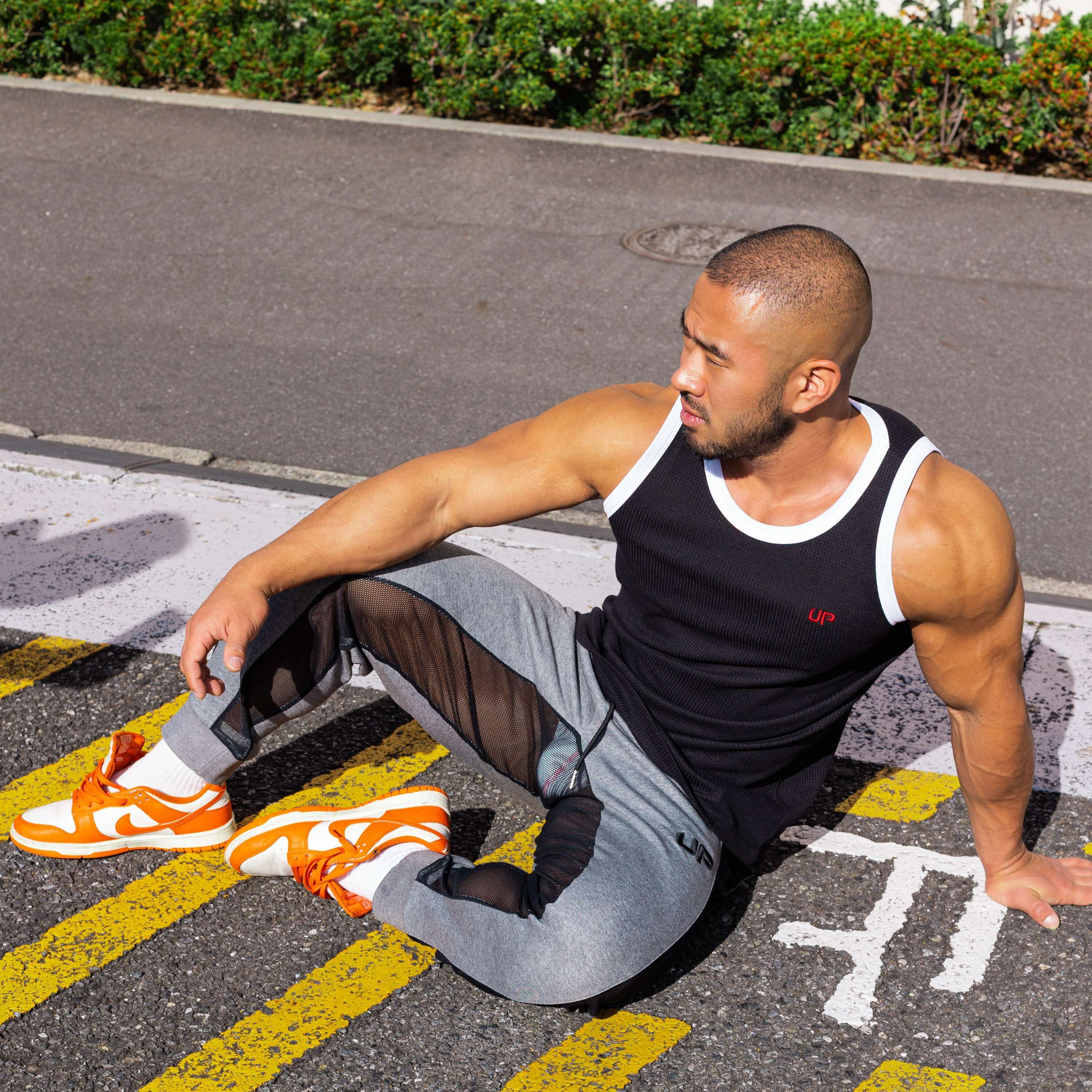 2026 全新系列 - UP For Fun Cross 純棉運動長褲 運動灰