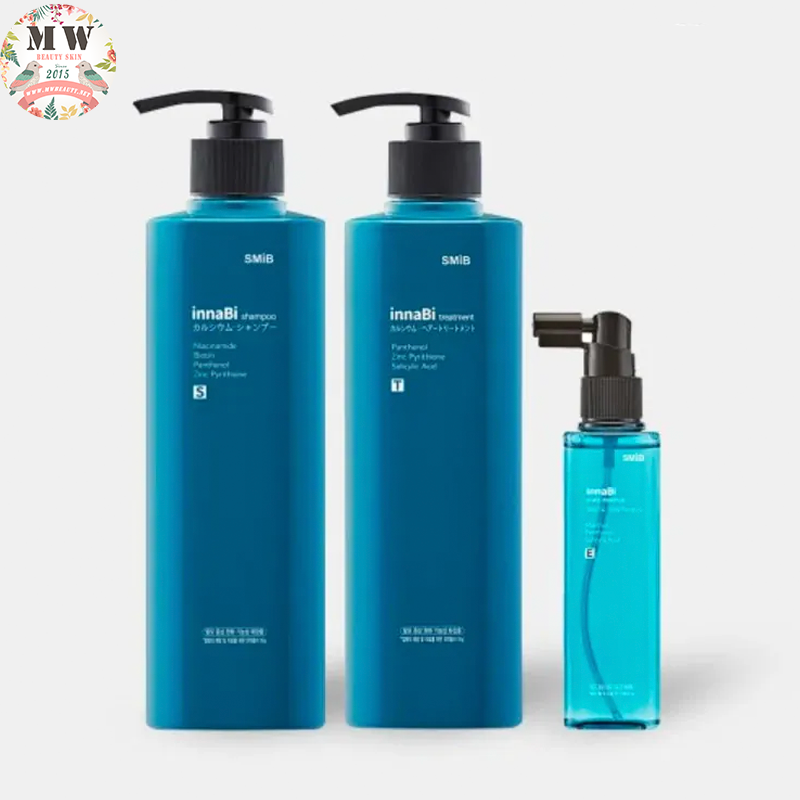 InnaBi 珊瑚鈣防脫髮優惠套裝 (洗髮乳500ml+護髮乳500ml+精華115ml)