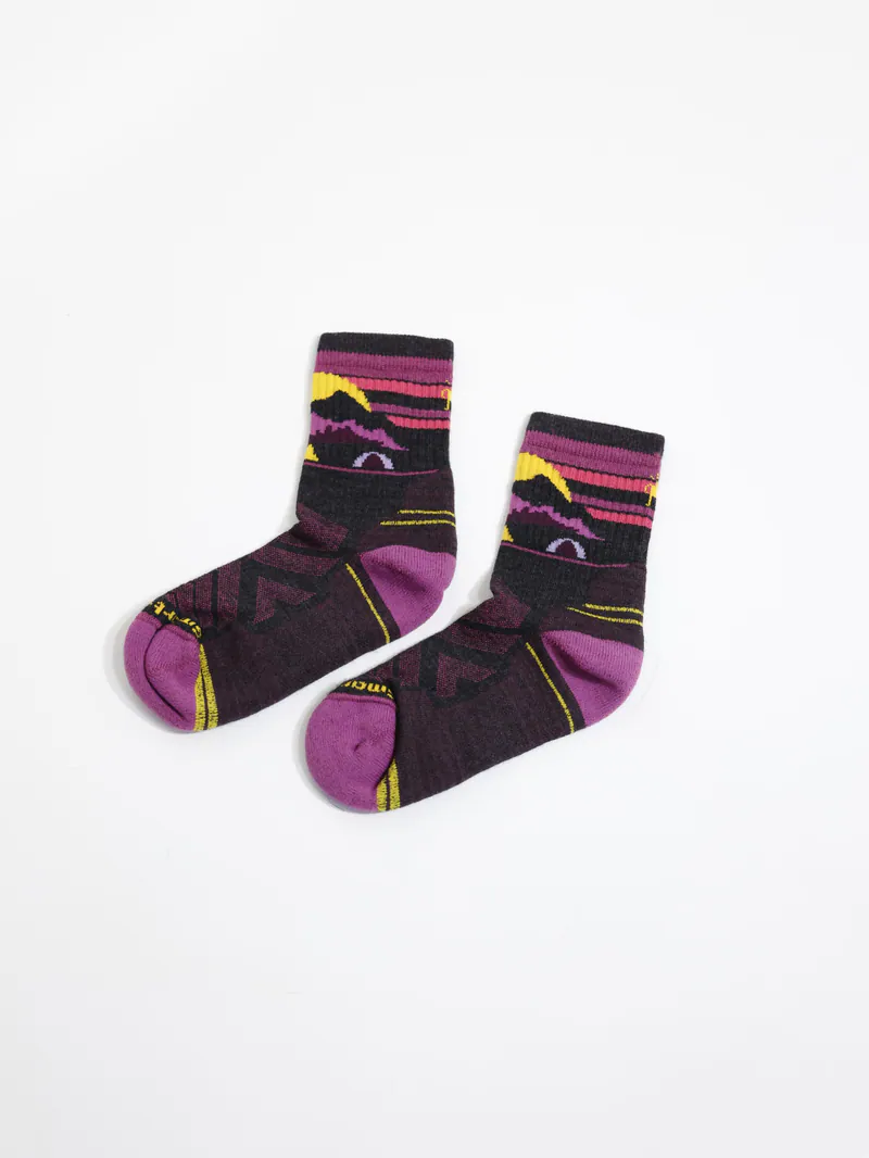 【 M 號】Smartwool 羊毛襪 女 機能戶外全輕量減震中長襪 山間明月 炭黑色 SW002272003