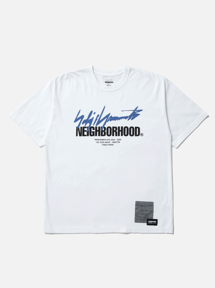 2025AW NEIGHBORHOOD NH X YOHJI YAMAMOTO . TEE SS-2 聯名 山本耀司 LOGO 短T 現貨 252PCYYN-ST02S