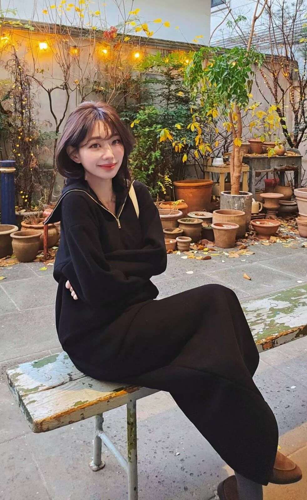 CP5307 質感混羊毛羅馬布休閒長裙