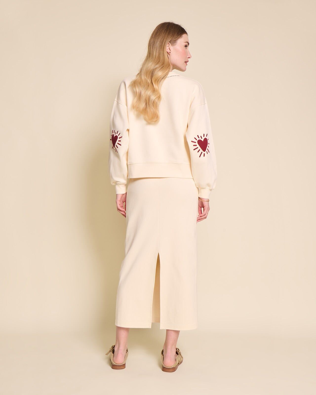 The Alma Skirt in Organic Cotton - Cream | émoi émoi