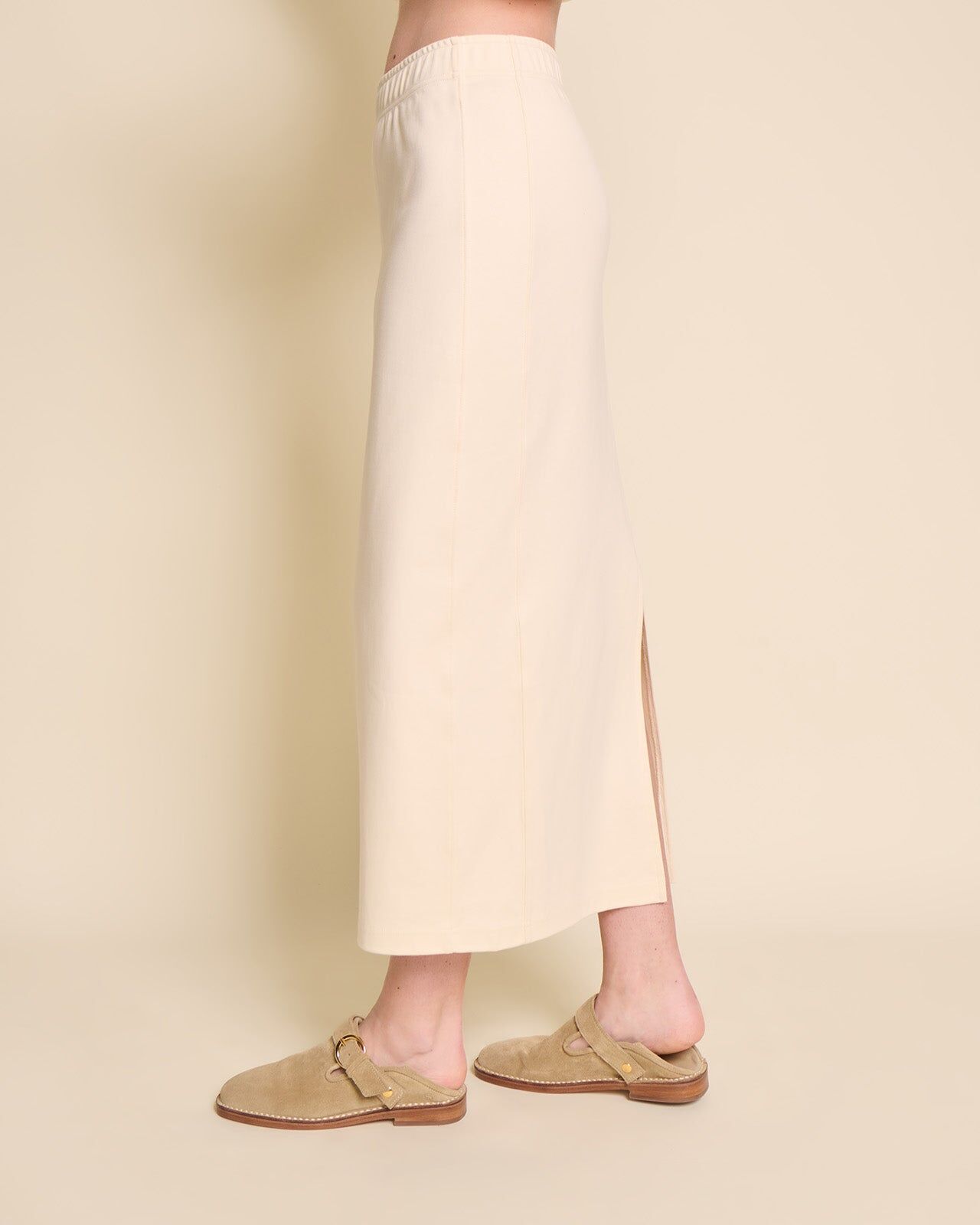 The Alma Skirt in Organic Cotton - Cream | émoi émoi