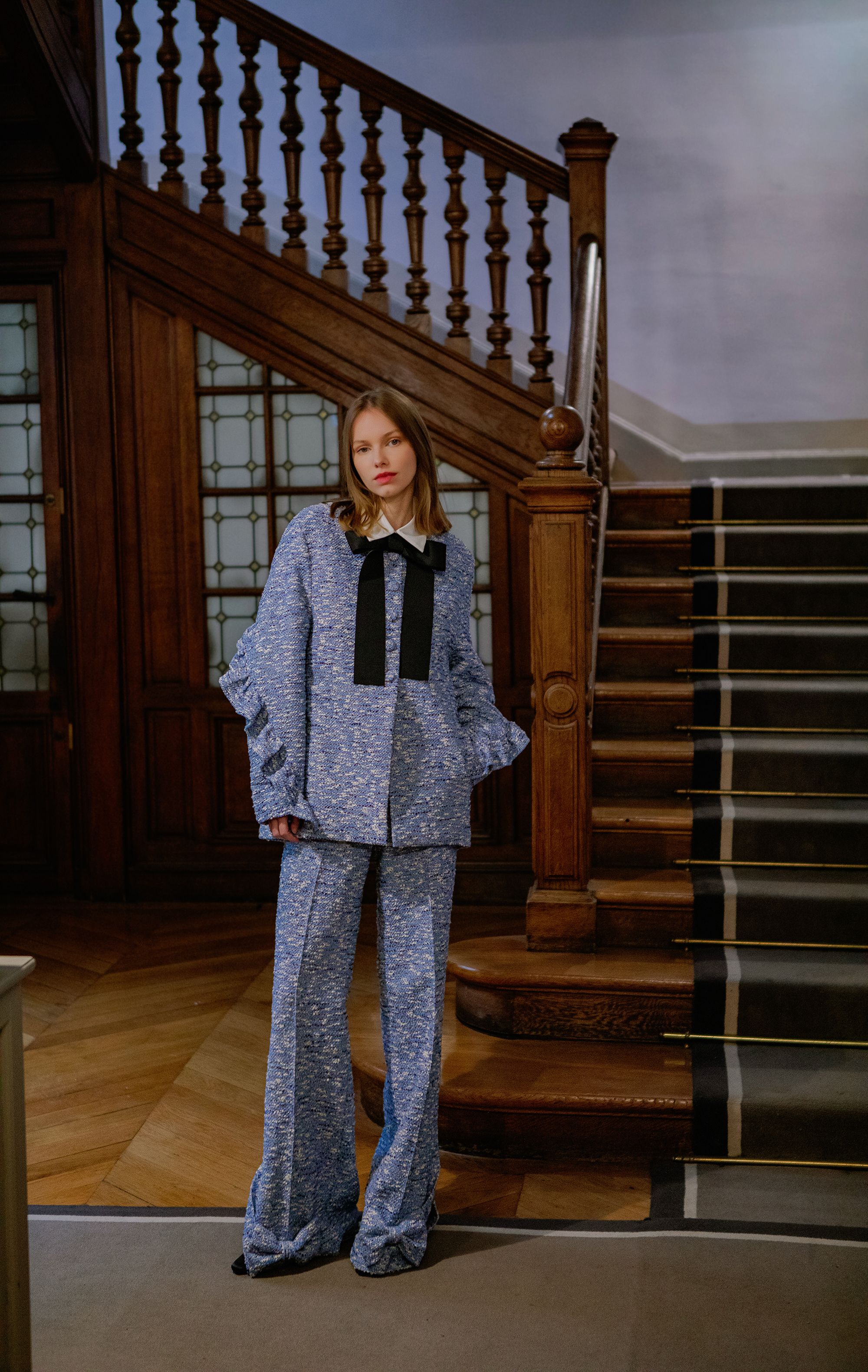 ALICE RIBBONS TWEED PANTS
