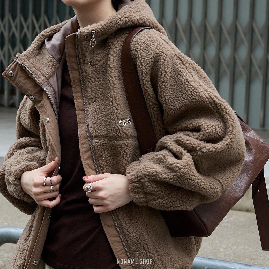 PENNEYS 日本限定 THE FOX 狐狸 刺繡 羊羔毛 連帽 外套 四色 (男/女同款)