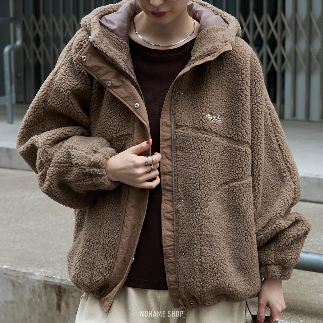 PENNEYS 日本限定 THE FOX 狐狸 刺繡 羊羔毛 連帽 外套 四色 (男/女同款)