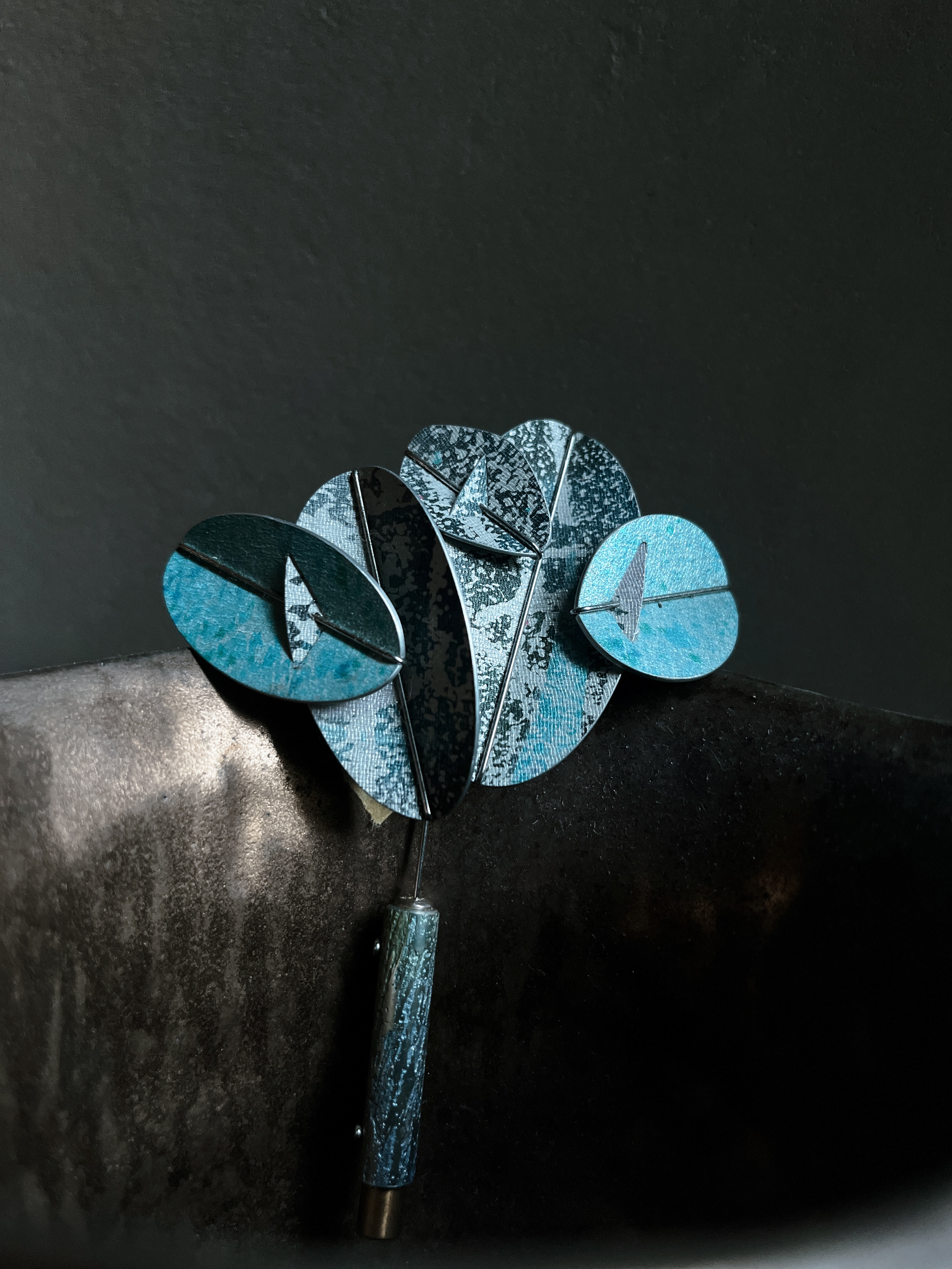 江枚芳 Meifang Chiang｜折葉｜胸針*