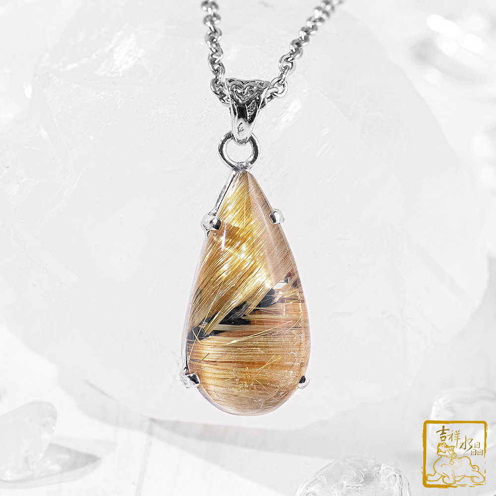 鈦晶水滴墜 4.4g 開運招財
