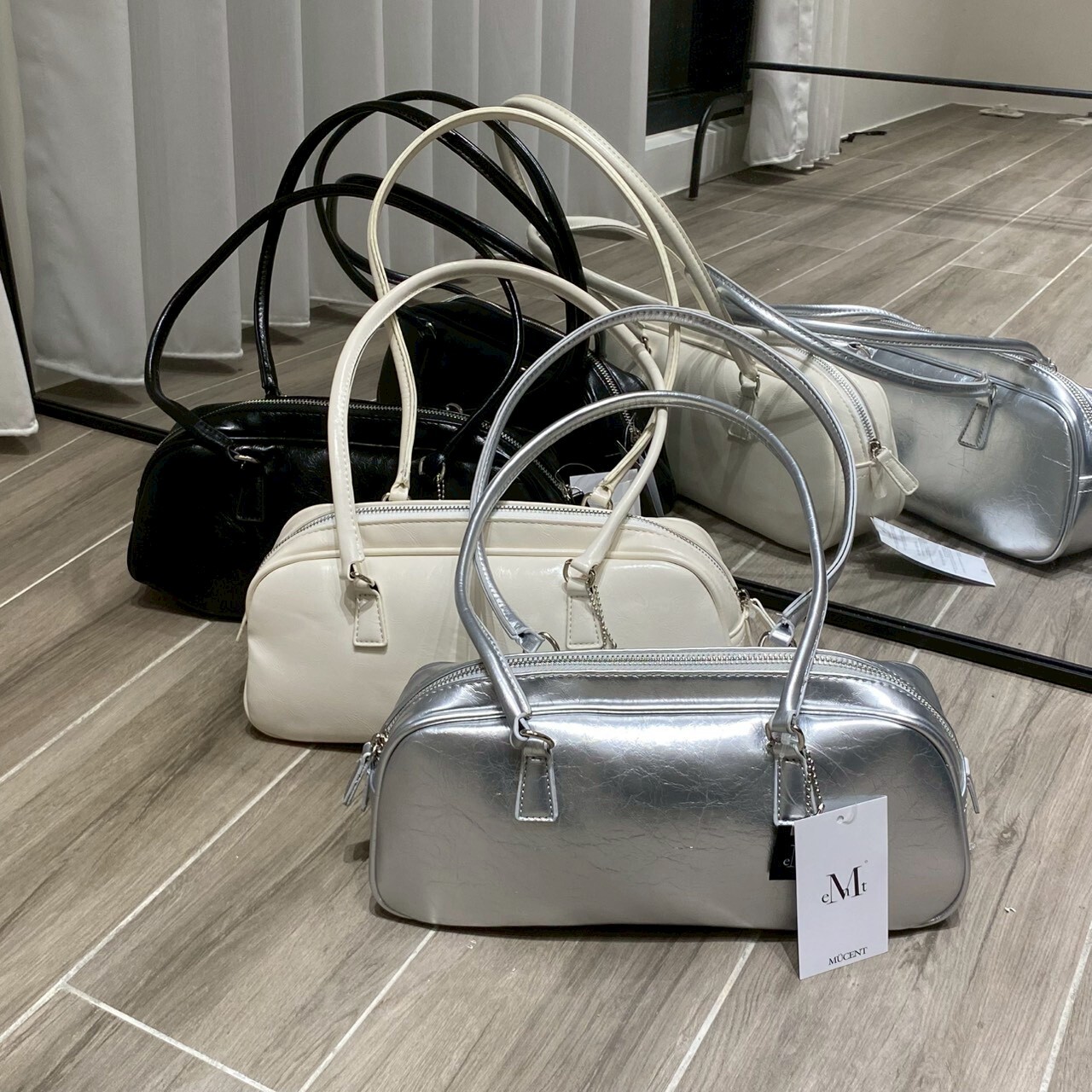 Mucent 韓國 單肩包 (附吊飾)