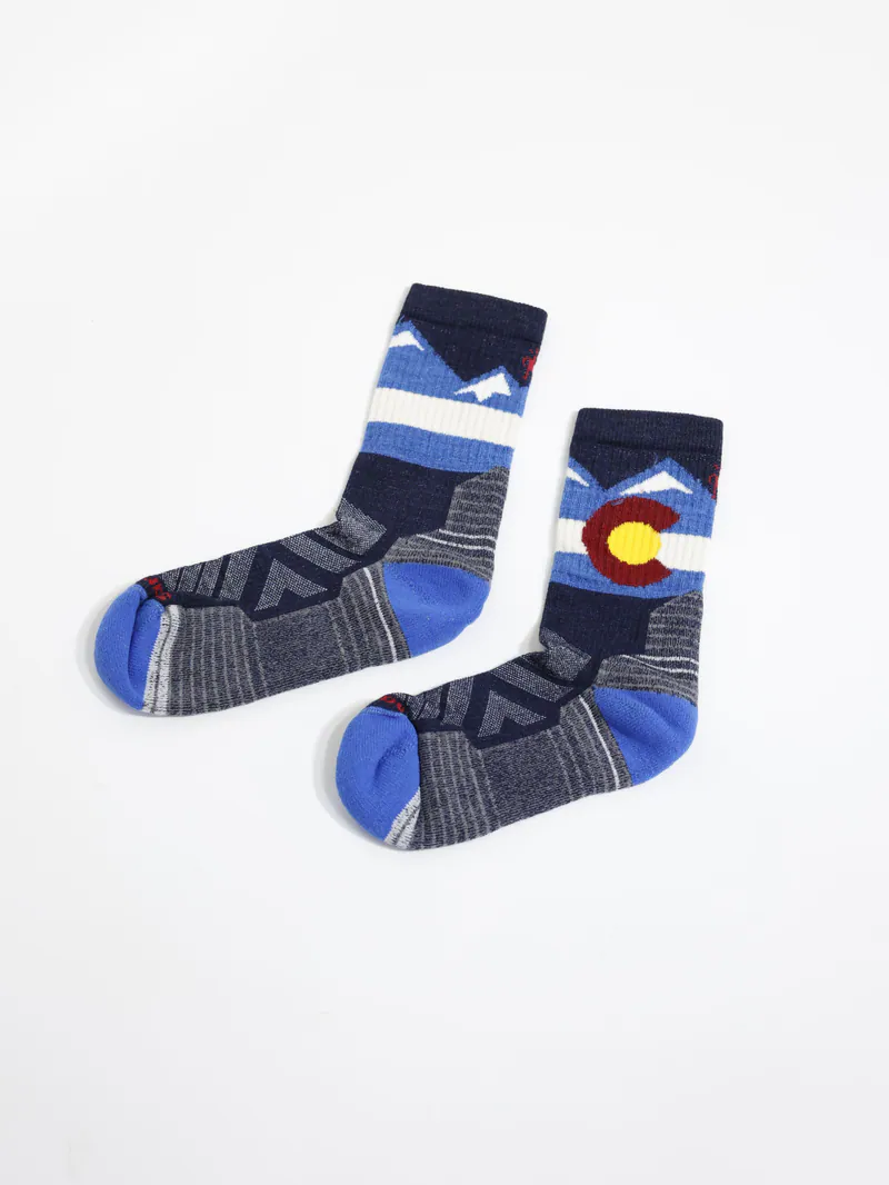 【 L 號】Smartwool Unisex 機能戶外全輕量減震中長襪 克羅拉多州 深海軍藍 SW001931092