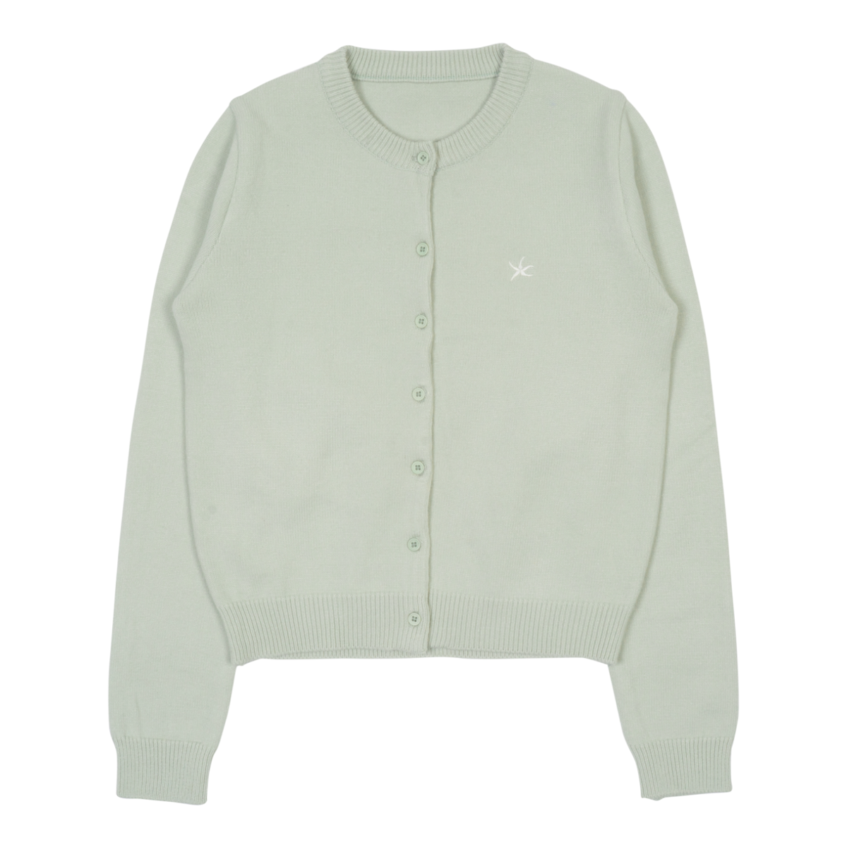 TCM mini logo knit cardigan