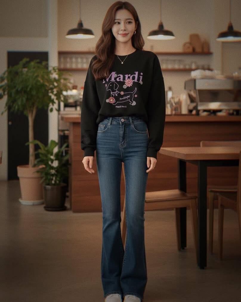 【美式慵懶的狗狗字母造型大學tee】（現貨）