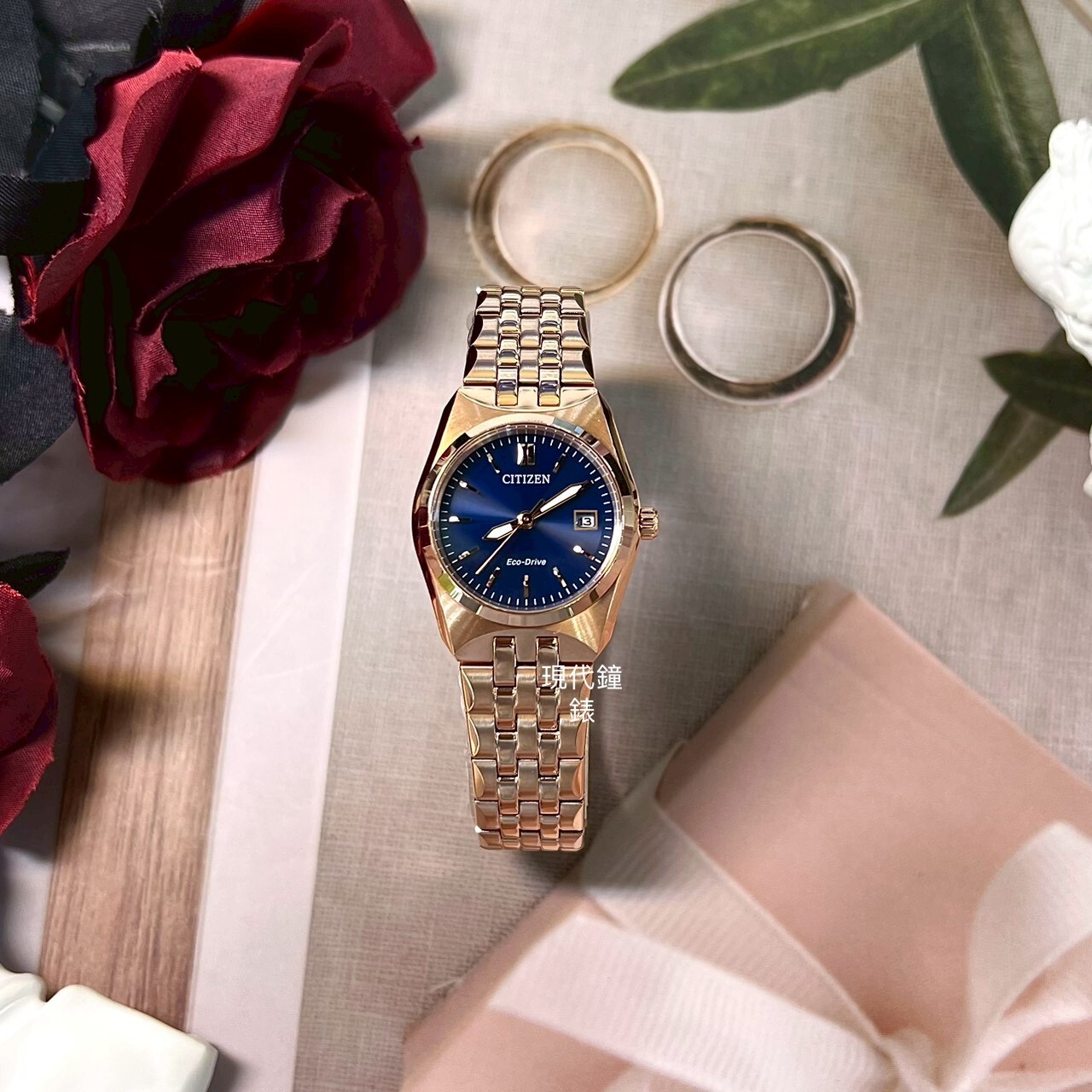 【CITIZEN星辰】LADY'S 時尚女錶EW2298-52L 27mm 現代鐘錶