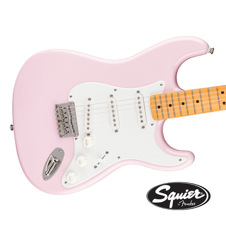 Squier Classic Vibe '50s Strat HT Shell Pink 電吉他