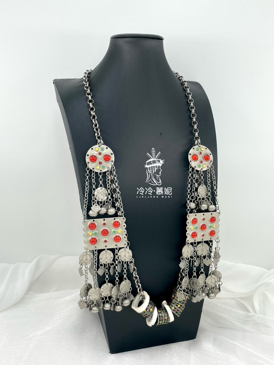 J1-全焊接錢幣鈴鐺七個戒達姑亮90cm