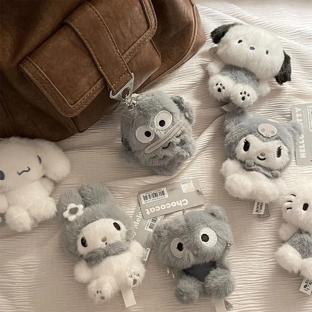 NG-巧克力貓-三麗鷗 灰色系列 純色吊飾玩偶