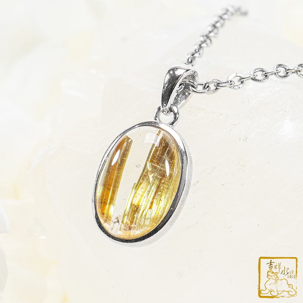 鈦晶蛋面墜 2.2g 開運招財