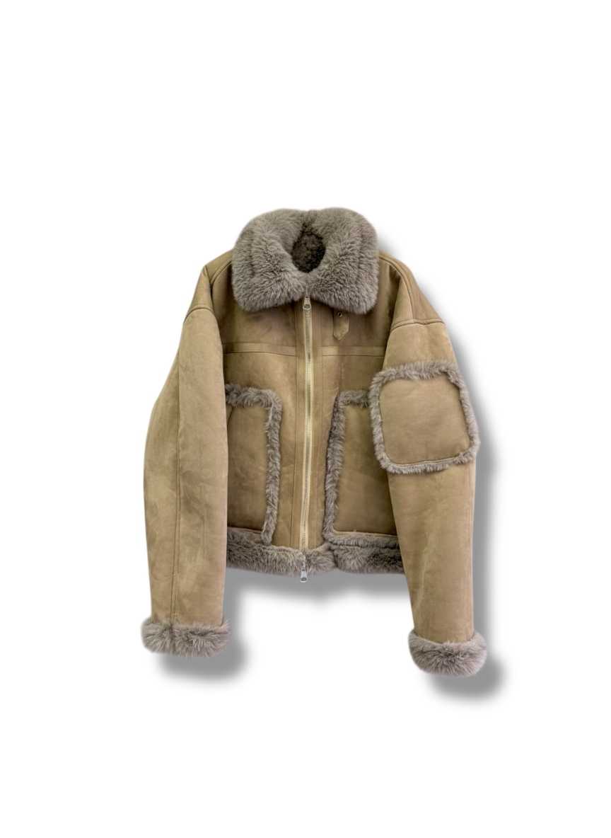 Symphony 外套-麂皮 厚實絨毛-雙面穿