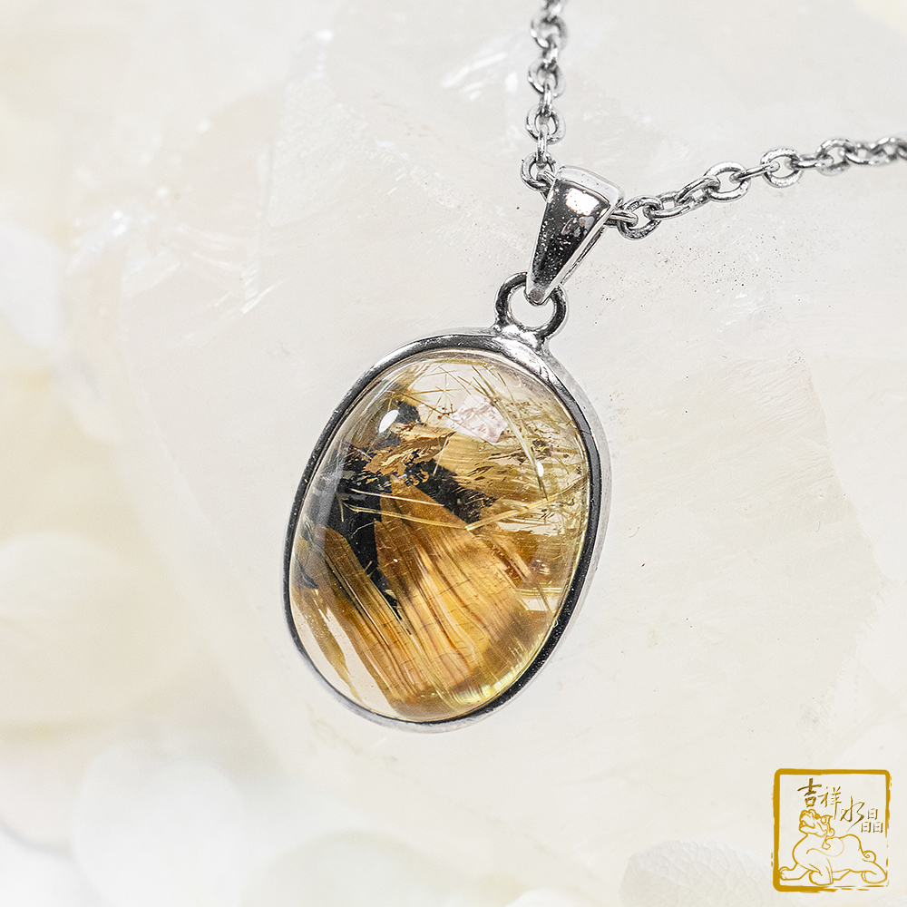 鈦晶蛋面墜 4.2g 富貴圓滿