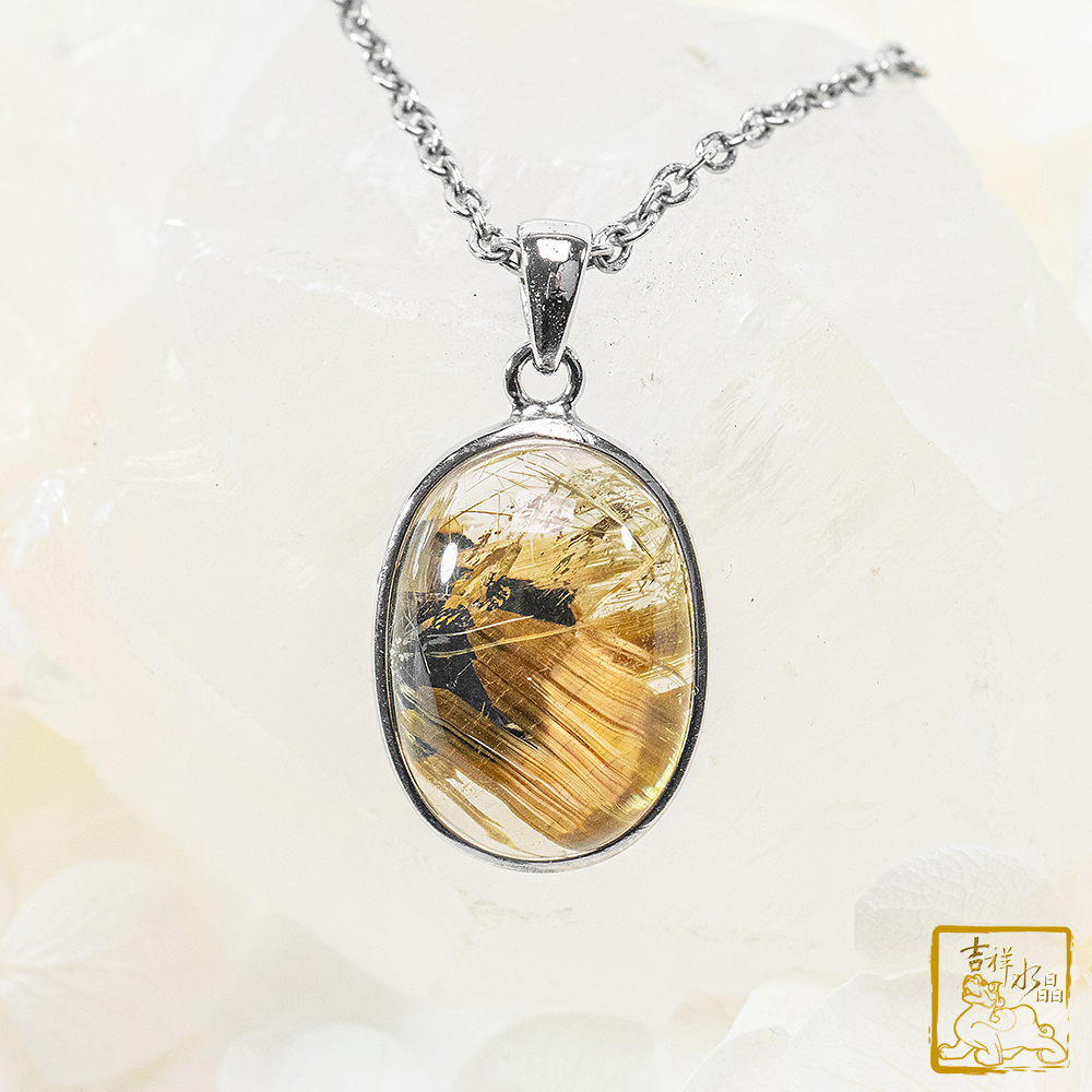 鈦晶蛋面墜 4.2g 富貴圓滿