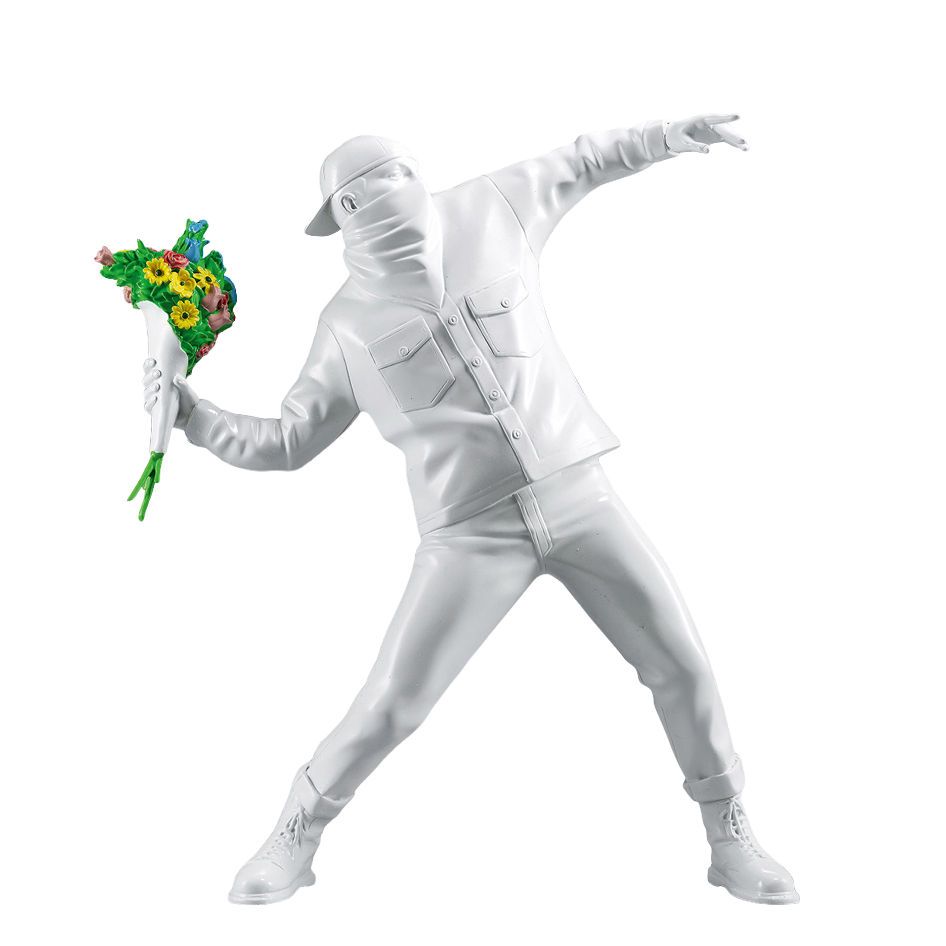 班克斯 Banksy - Flower Bomber (White)