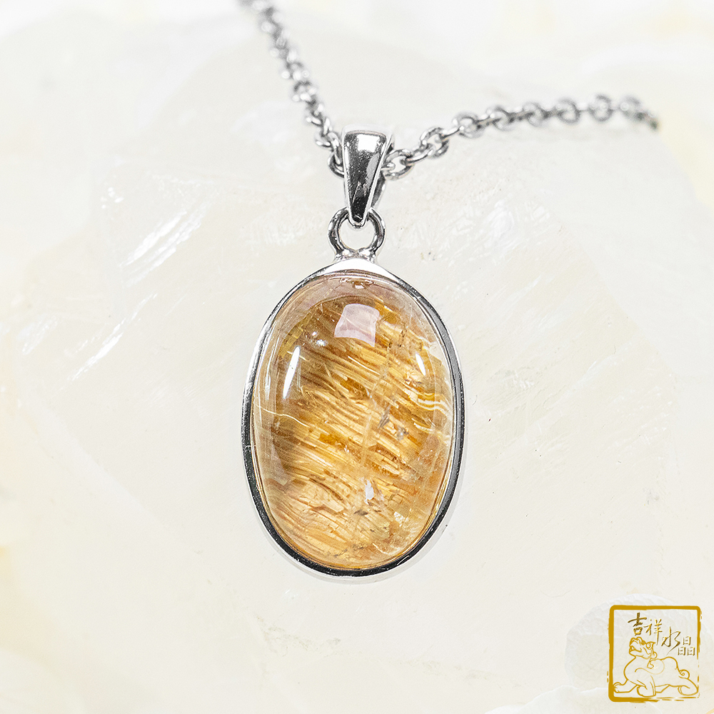 鈦晶蛋面墜 3.8g 富貴圓滿