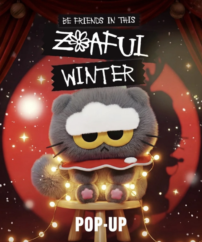 🇰🇷正版授權GD 愛貓 Zoa Winter 慵懶冬眠系玩偶｜中娃