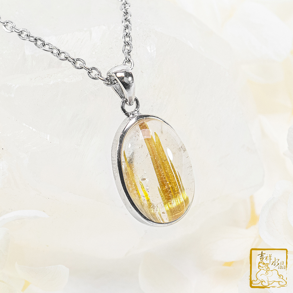 鈦晶蛋面墜 3.5g 富貴圓滿