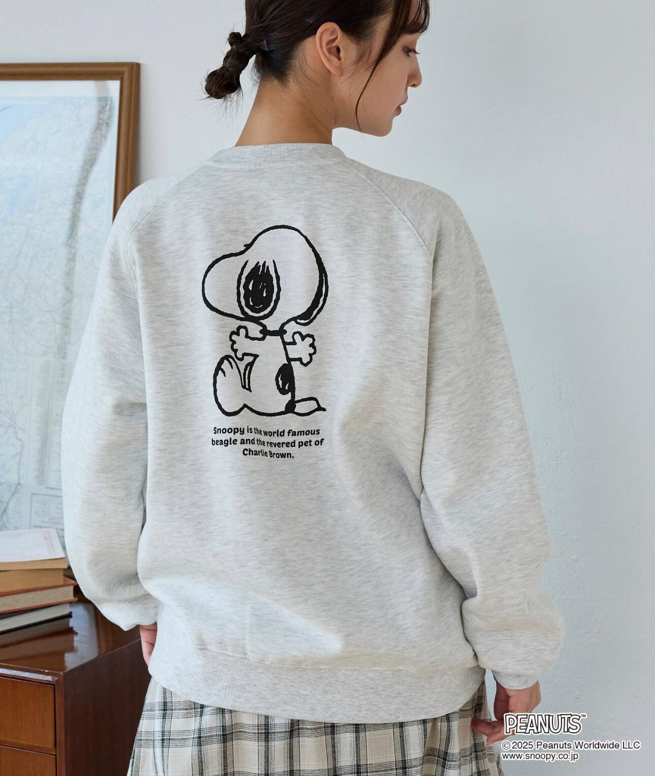 【預購】JN122709 PEANUTS SNOOPY 復古刺繡印花衛衣