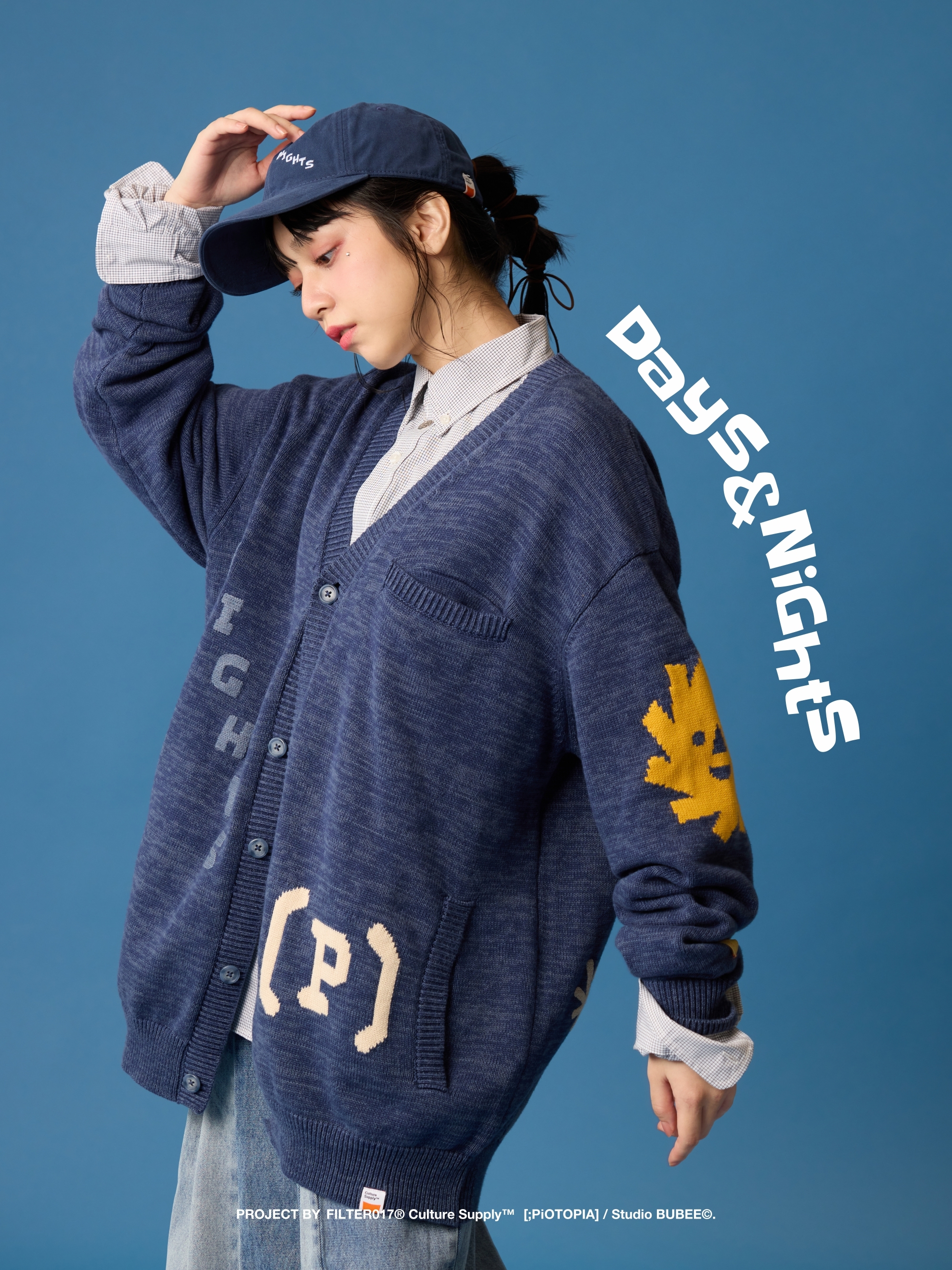 | DAYS & NIGHTS |〔 ;PiOTOPIA〕X BUBEE X FILTER017® Culture Supply™ 緹花開襟毛衣