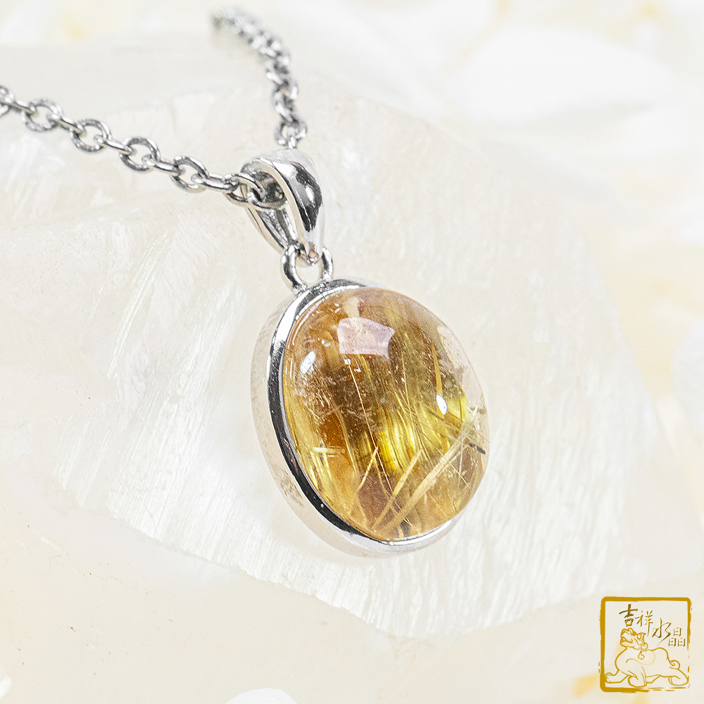 鈦晶蛋面墜 3g 富貴圓滿