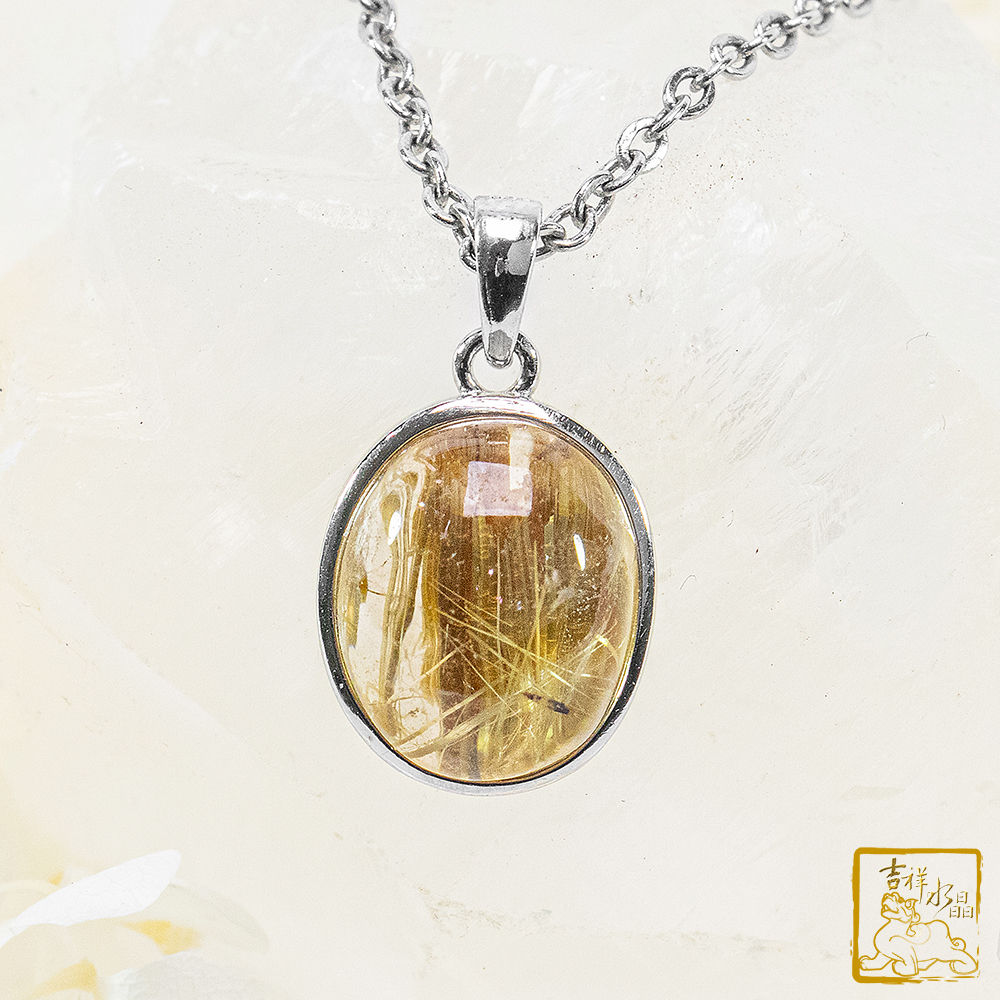 鈦晶蛋面墜 3g 富貴圓滿