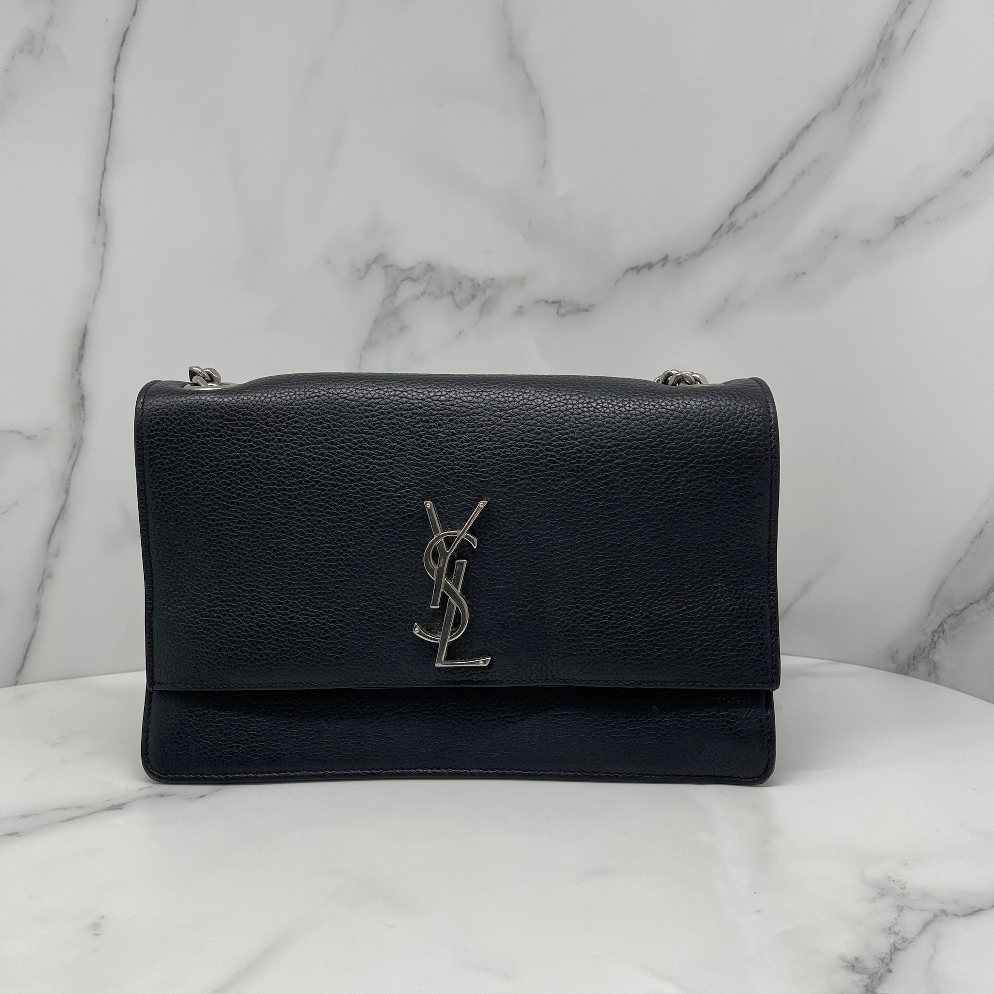 YSL Sunset Leather Shoulder Bag