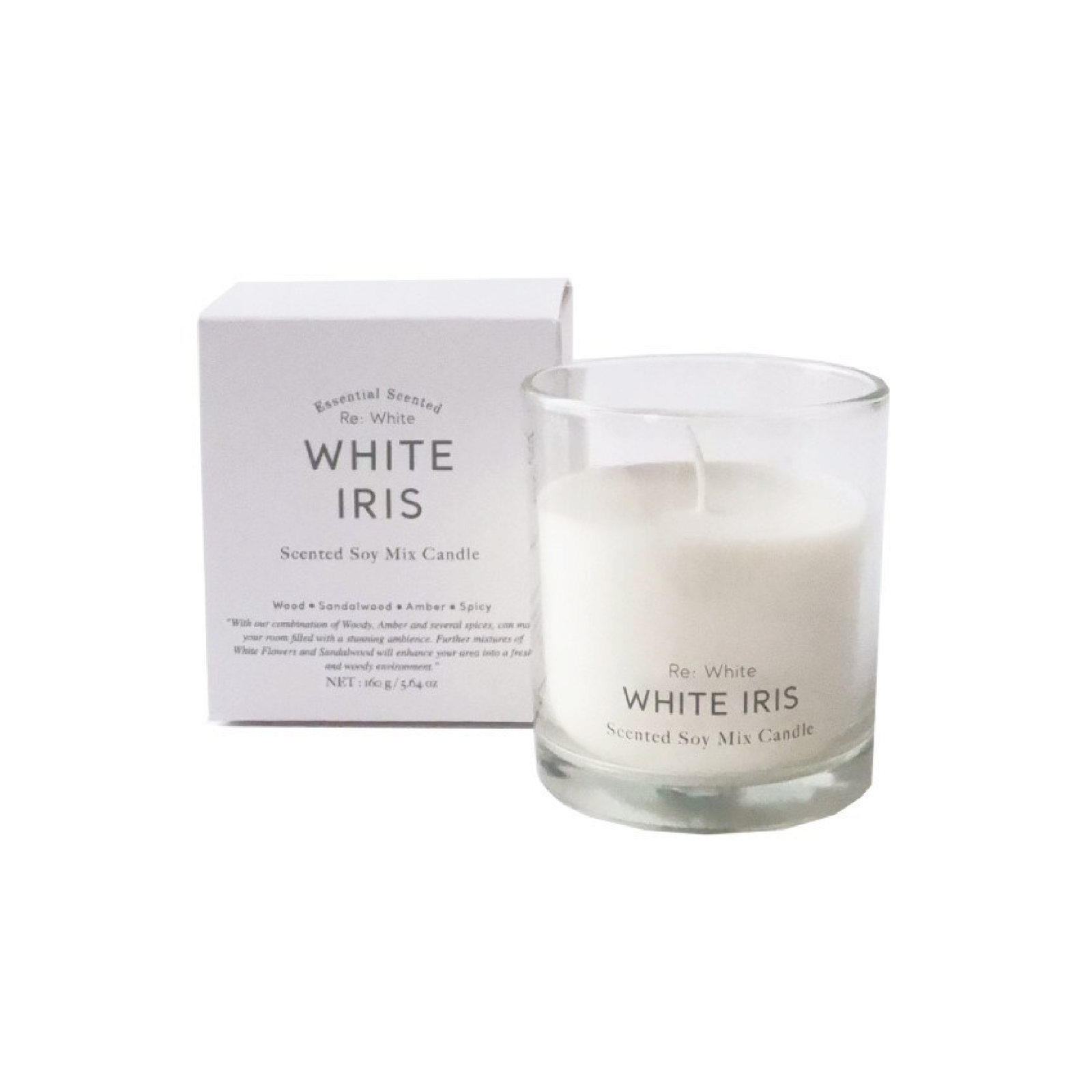 Re;White-馥白時光獨白薰香蠟燭(160g)