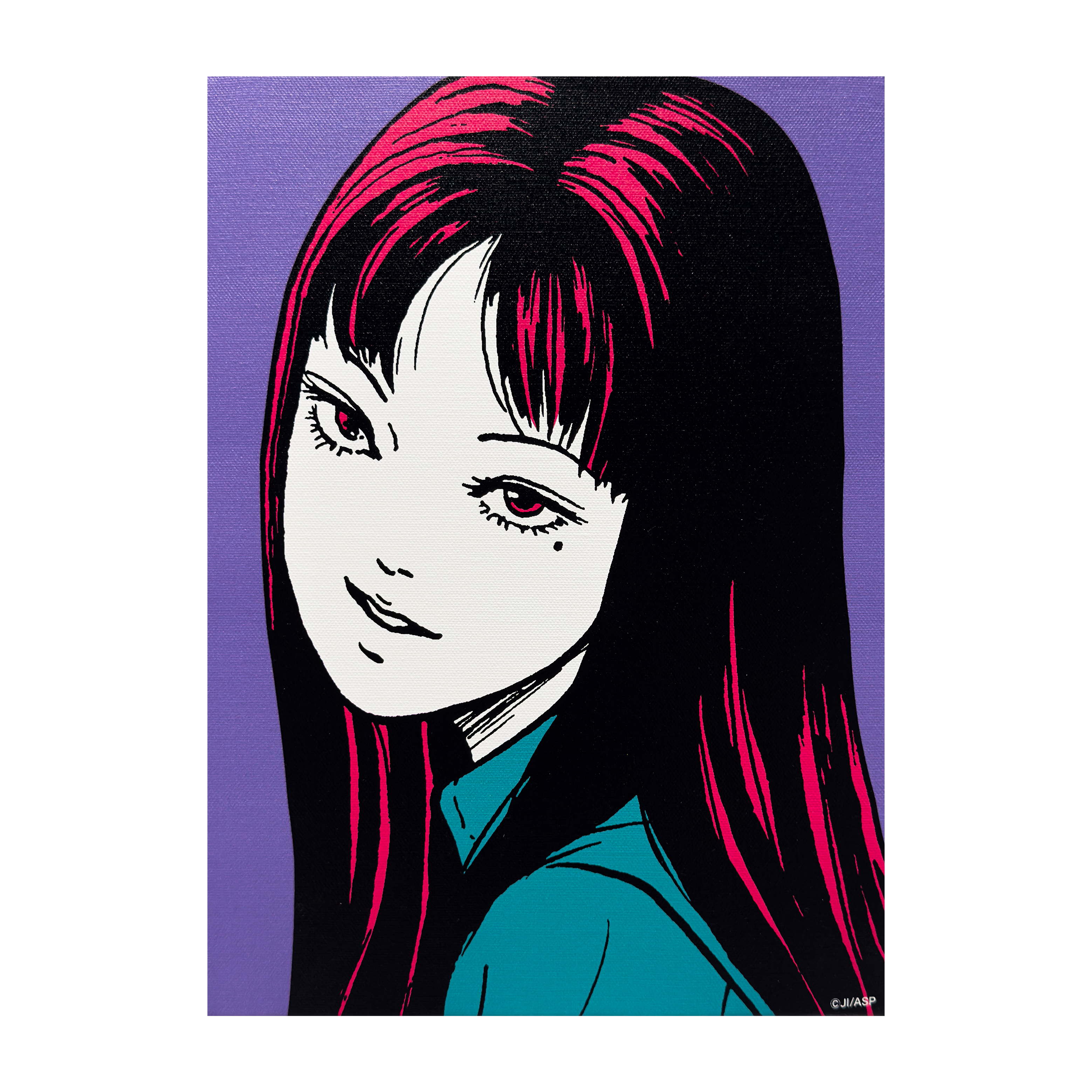 伊藤潤二 Junji Ito - 富江 Tomie 4 Color Art Board Violet (Canvas Panel) [2.1]
