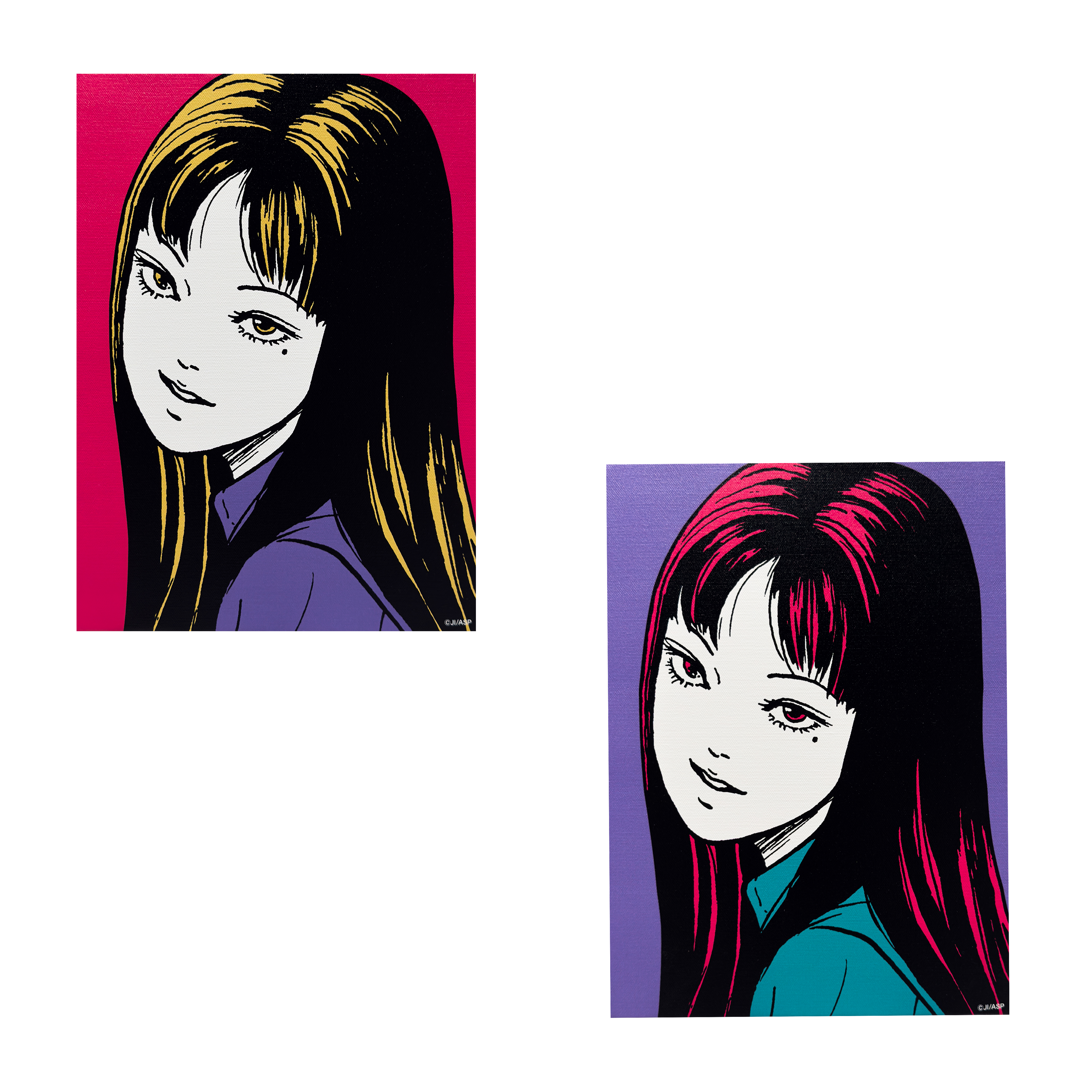 伊藤潤二 Junji Ito - 富江 Tomie 4 Color Art Board Violet (Canvas Panel) [2.1]