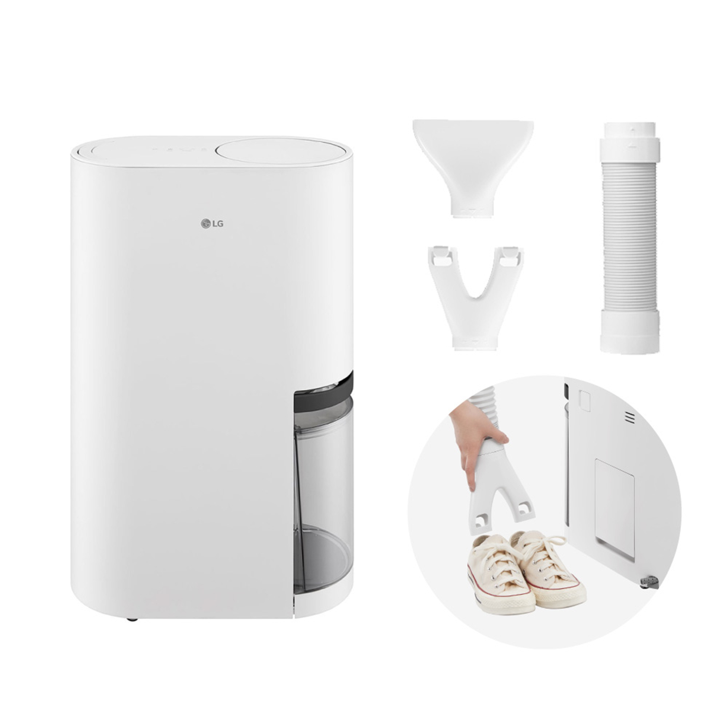 【LG月租美好計畫】22公升｜PuriCare™ 雙變頻除濕機 ｜白｜DE221MWE0