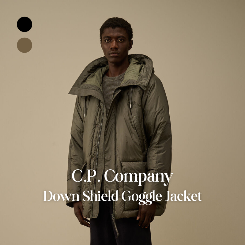 【代購】C.P. Company Down Shield Goggle Jacket 羽絨護盾風鏡外套 – 高機能防寒・品牌經典設計