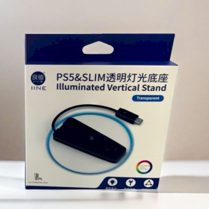 PS5 良值 透明燈光底座 (SLIM/PRO通用) L986