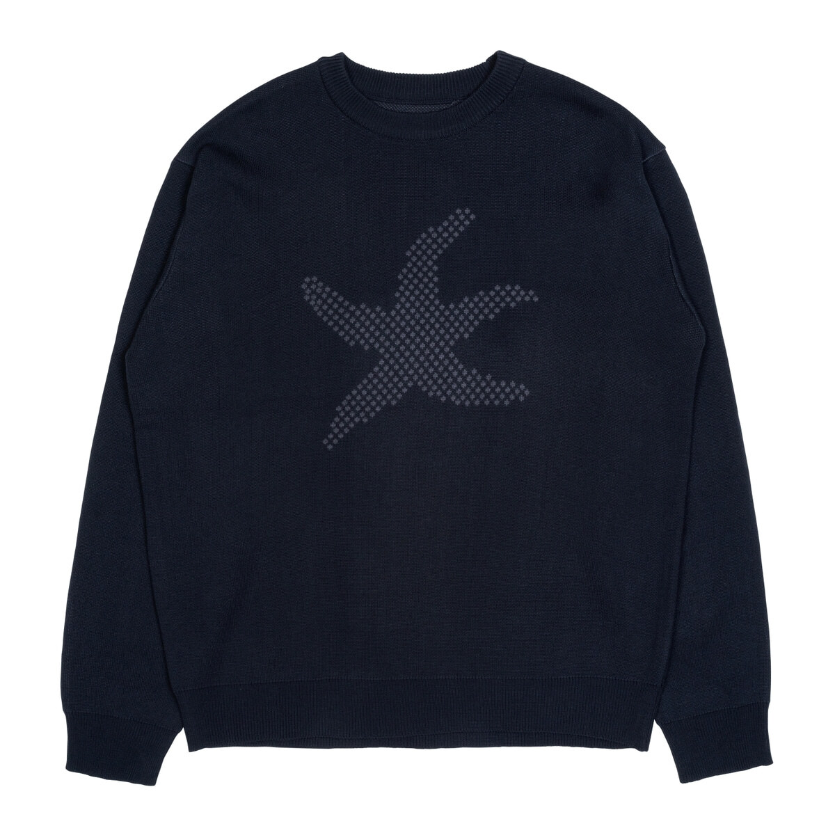 TCM starfish logo knit