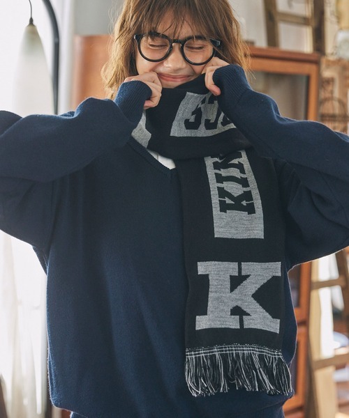 <不能冷到❄️> 日本 MONO-MART 復古 學院 雙面 針織 圍巾 十款